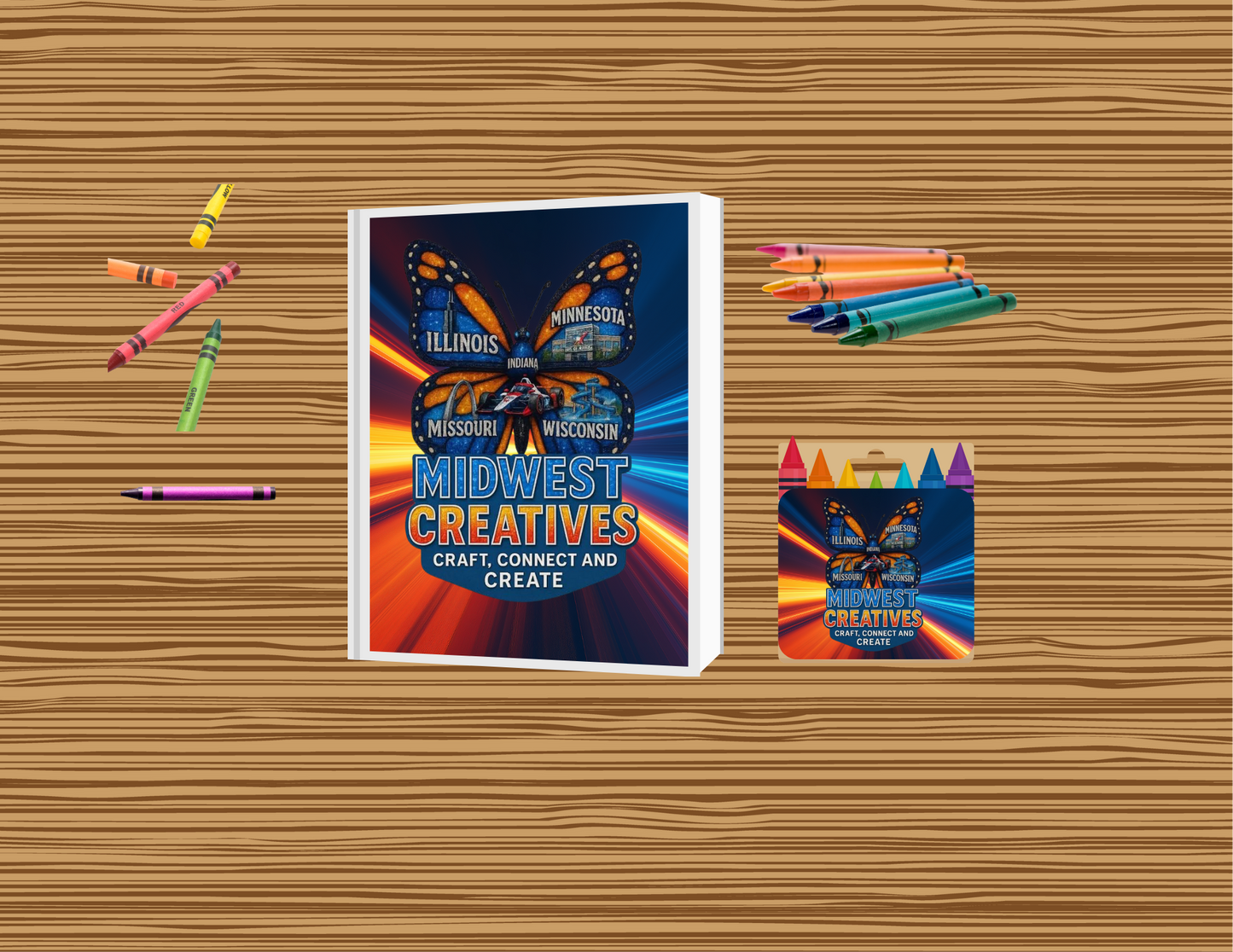 Custom Coloring Book & Crayon Box Canva Template – Fully Editable Download