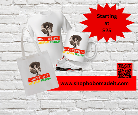 Juneteenth “Celebrate Freedom” T-Shirt ft. Angela Davis