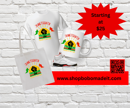 Juneteenth “FREEDOM” T-Shirt – Celebrate Black History Boldly