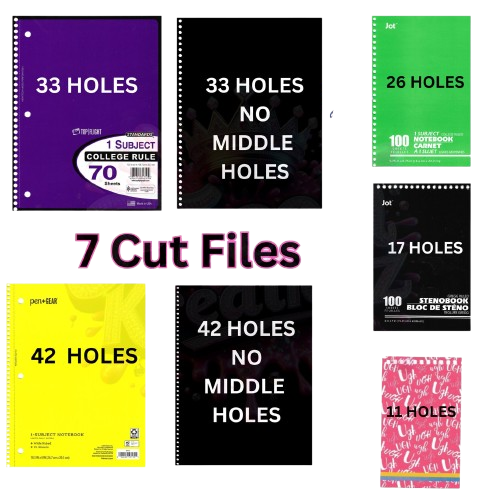 Ultimate DIY Notebook & Planner SVG Bundle – 5 Custom Sizes + 50+ Mockup Templates